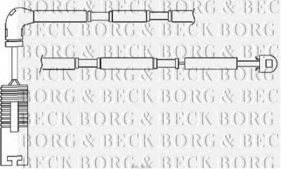 BORG & BECK bwl3036 -  Сигнализатор, износ тормозных колодок